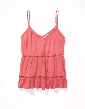 AE Lace Swing Cami pink
