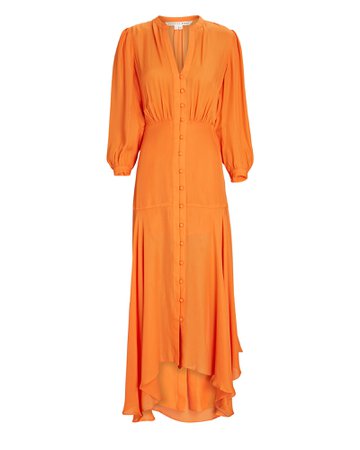 Veronica Beard Roksanda Silk-Blend Midi Shirt Dress | INTERMIX®