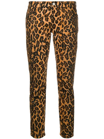 Miu Miu Leopard Print Skinny Jeans | Farfetch.com