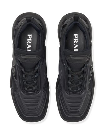 Shop black Prada Techno Stretch sneakers with Express Delivery - Farfetch