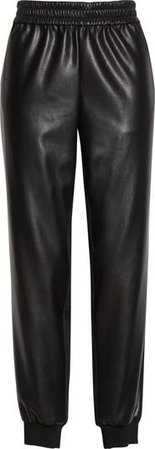Alice + Olivia Pete Faux Leather Jogger Pants | Nordstrom