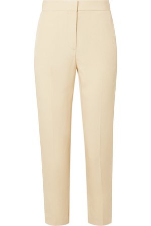Rosetta Getty | Cropped satin-crepe tapered pants | NET-A-PORTER.COM