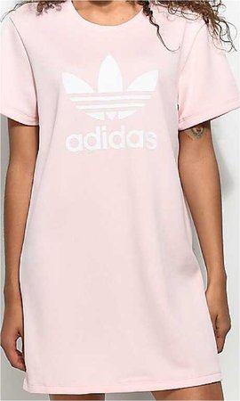 pink t shirt dress