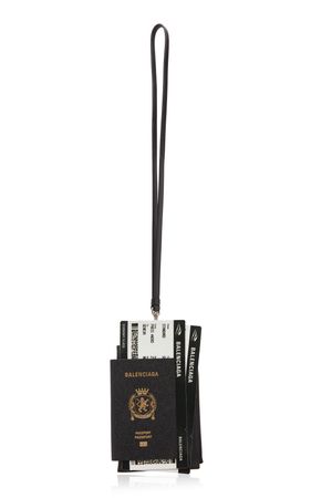 Passport Leather Phone Holder By Balenciaga | Moda Operandi