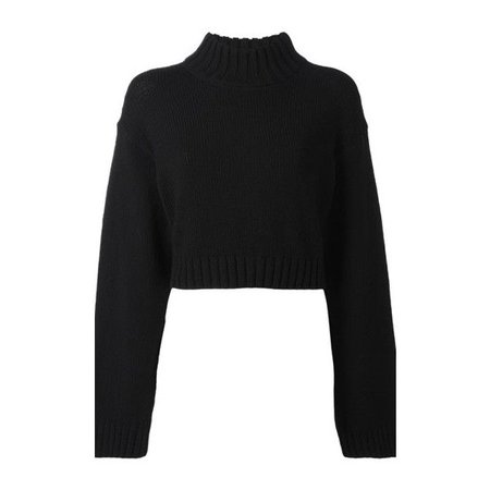 Black Sweater Croptop