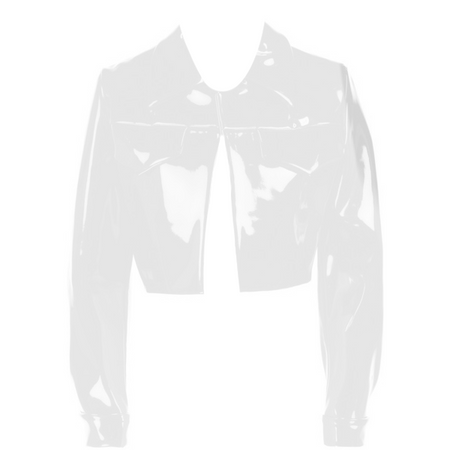 latex white jacket