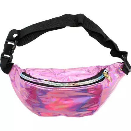 Iridescent Pink Bum Bag | 80's Retro | Themed Party Supplies - Discount Party Supplies