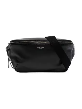 Saint Laurent black logo leather crossbody bag $890 - Buy Online AW18 - Quick Shipping, Price