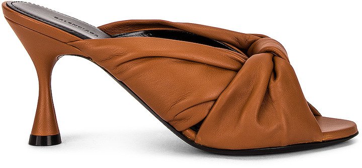 Drapy Sandals in Cognac | FWRD