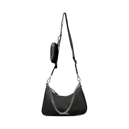 BVITAL Black Shoulder Bag | Crossbody Bag with Detachable Pouch – Steve Madden