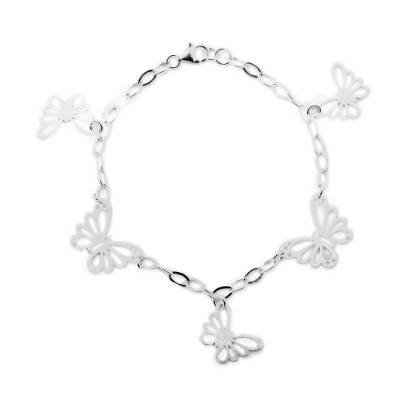 silver butterfly bracelet
