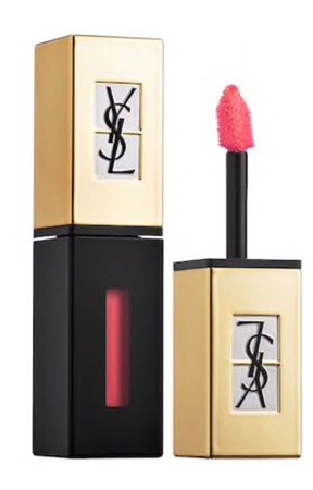 YSL glossy stain lip colour in pink rain