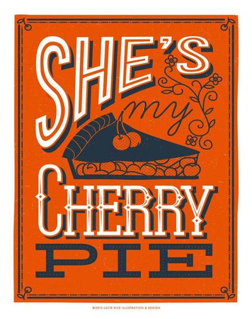 She's My Cherry Pie 3 of 5 in kitchen series | Etsy