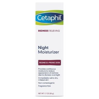Cetaphil Redness Night Relief Moisturizer Unscented - 1.7oz : Target