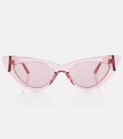 X Linda Farrow Dora Sunglasses in Pink - The Attico | Mytheresa
