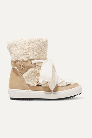 Bogner | Anchorage suede and shearling ankle boots | NET-A-PORTER.COM