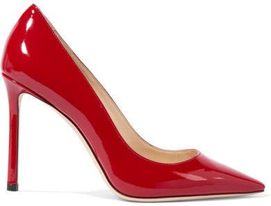 Romy 100 Patent-leather Pumps - Red