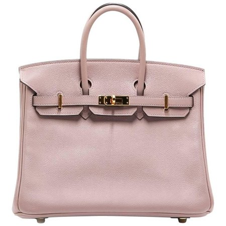 Hermès Pink Glycine Birkin 25 Bag For Sale at 1stdibs