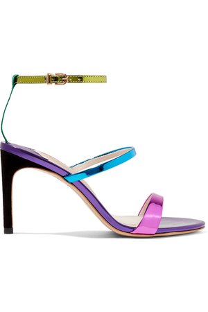 Sophia Webster Rosalind metallic leather sandals multicolour