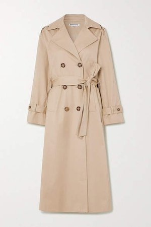 Holland Cotton-blend Twill Trench Coat - Camel