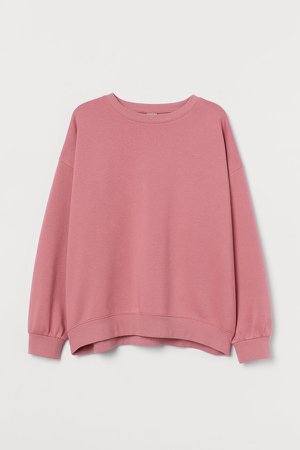H&M+ Cotton-blend Sweatshirt - Pink
