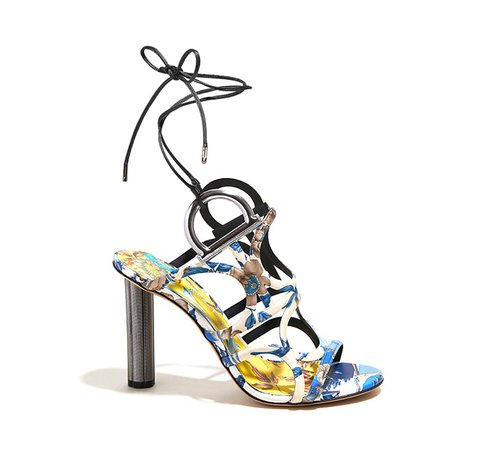 Flower Heel Gancini Sandal - Sandals and Wedges - Shoes - Women - Salvatore Ferragamo US