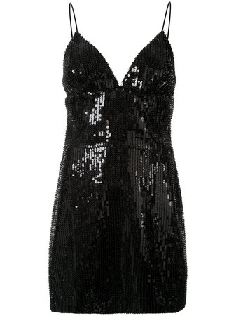 Rasario Sequinned Mini Dress - Farfetch