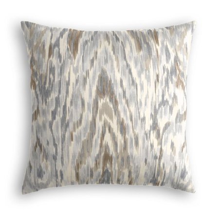Tan & Gray Faux Bois Pillow | Loom Decor