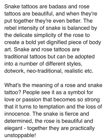snake tattoo text
