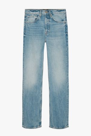THE STRAIGHT FULL LENGTH ZW JEANS LIMITED EDITION - Faded blue | ZARA United States