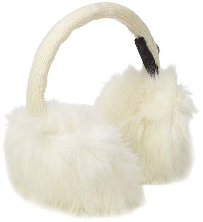 Amazon.com: Chaos Hats Women's Morningstar Rabbit Fur Ear Muffs, White, One Size: CTR Chaos: Sports & Outdoors