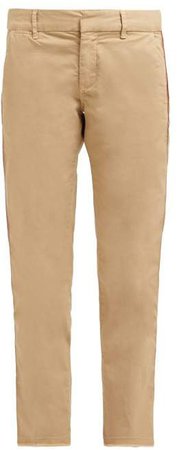 East Hampton Cotton Blend Trousers - Womens - Beige