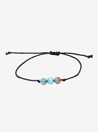 bead bracelet - blue - hot topic