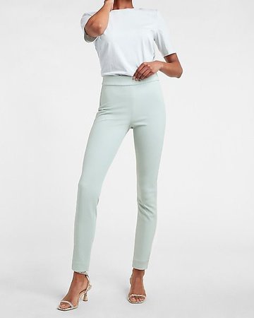High Waisted Supersoft Twill Skinny Pant