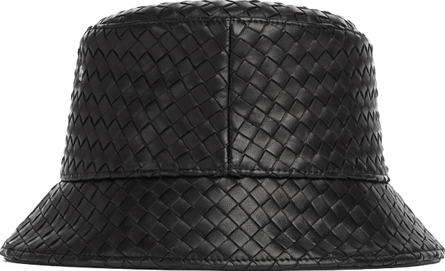 Bottega Intrecciato Leather Bucket Hat