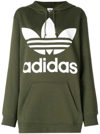 Adidas Oversized Logo Hoodie - Farfetch