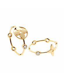 Louis Vuitton Monogram Gold Diamond Rings | Opulent Jewelers
