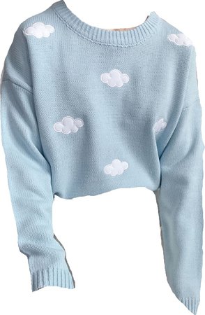 blue cloud sweater