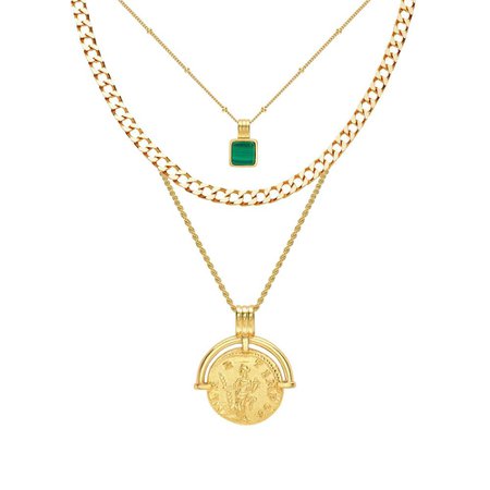 Gold Roman Coin Necklace Set | 18ct Gold Vermeil | Missoma | Missoma Limited
