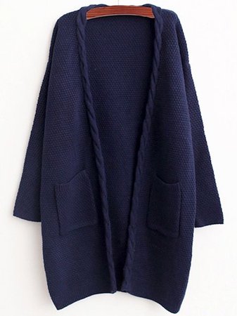 navy blue cardigan