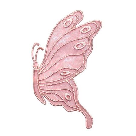 pink butterfly applique