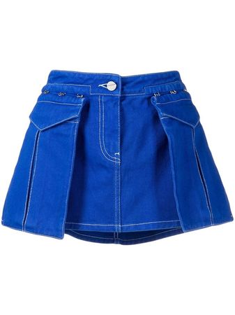 Dion Lee Denim Mini Skirt - Farfetch