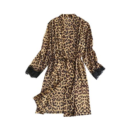 leopard silk robe - Google Search