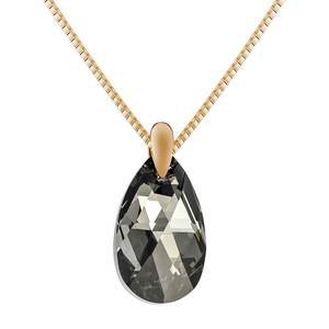 Black Aurora Crystal Necklace with Swarovski Crystal