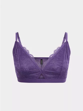 Purple Lace Keyhole Bralette | Torrid