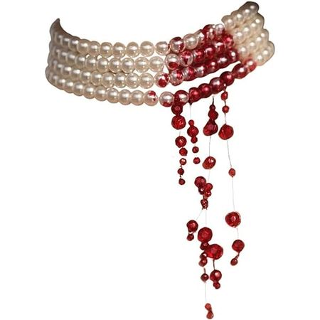 bleeding pearl choker