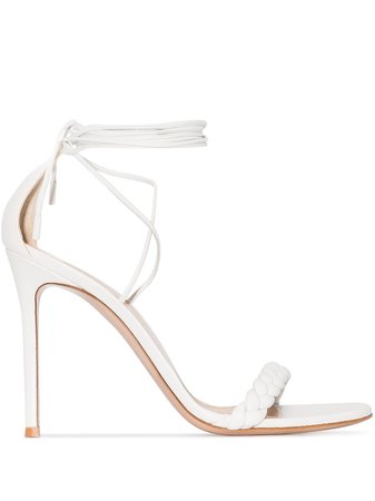 Gianvito Rossi Leomi 105mm braided lace-up sandals