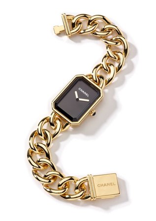 gold & black Chanel watch