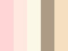 Color Palette Ballet Pink White Brown