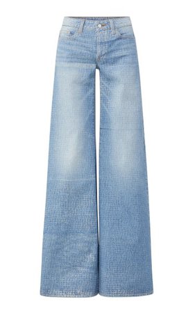 High-rise wide-leg jeans in blue - Chloe